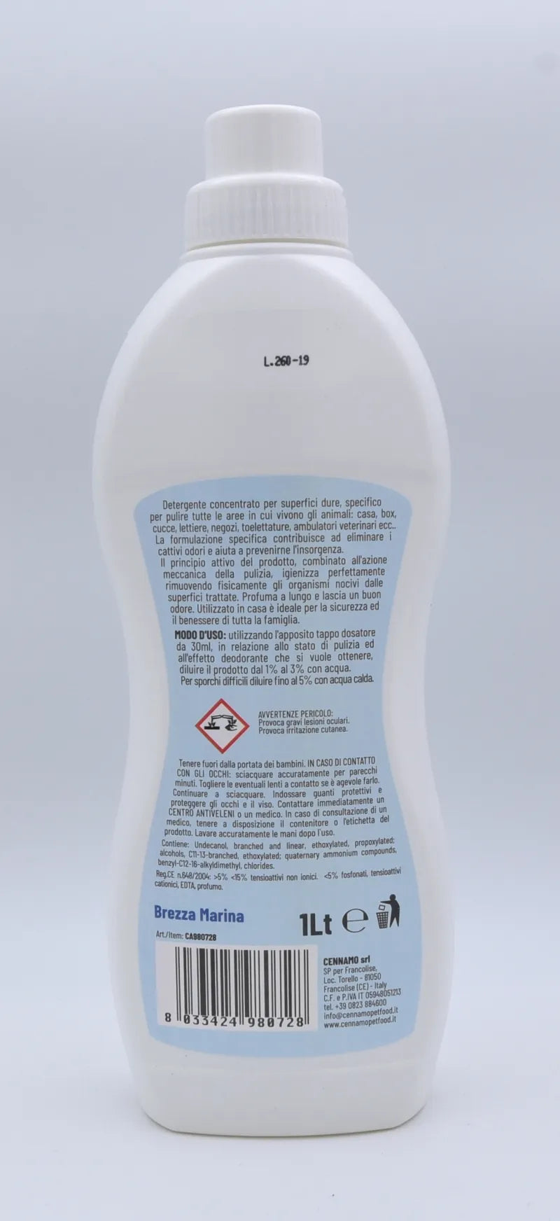 Detergente Igenizzante Concentrato Brezza Marina 1 LT