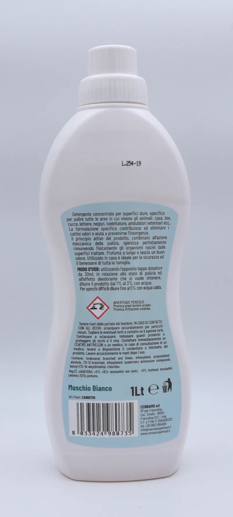 Detergente Igenizzante Concentrato Muschio Bianco 1 LT