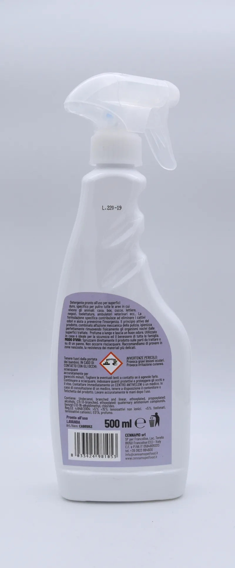 Detergente Igenizzante Pronto Uso Lavanda 500ml