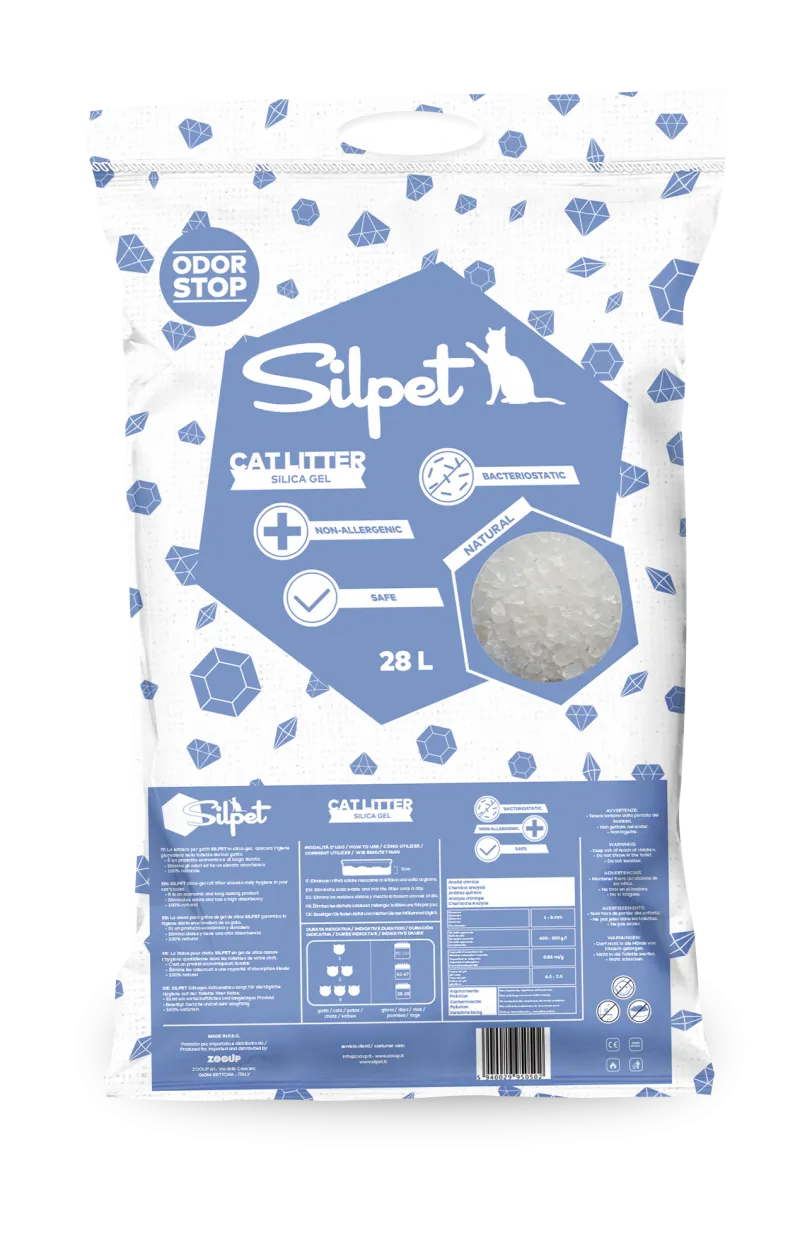 SILPET LITTER SILICA-GEL NATURALE 28LT