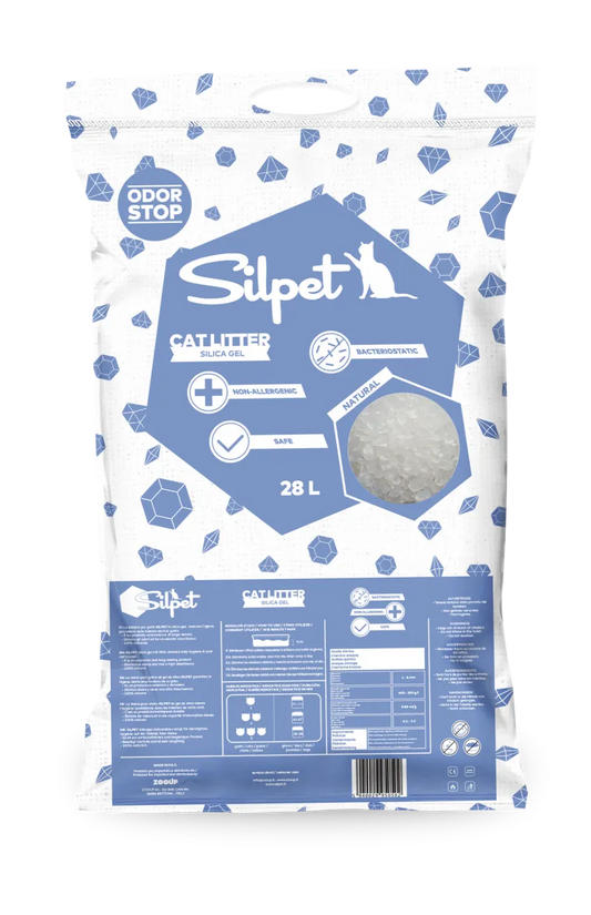 SILPET LITTER SILICA-GEL NATURALE 28LT