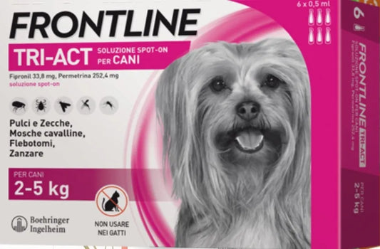 Frontline Tri-Act cani 2-5KG 6 pipette