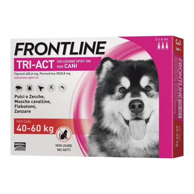 Frontline Tri-Act 40-60KG 3 pipette