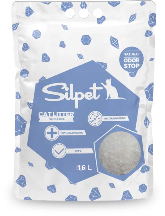 SILPET LITTER SILICA-GEL NATURALE 16 LT