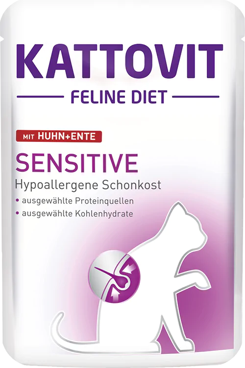 Kattovit SENSITIVE POLLO E ANATRA  85g