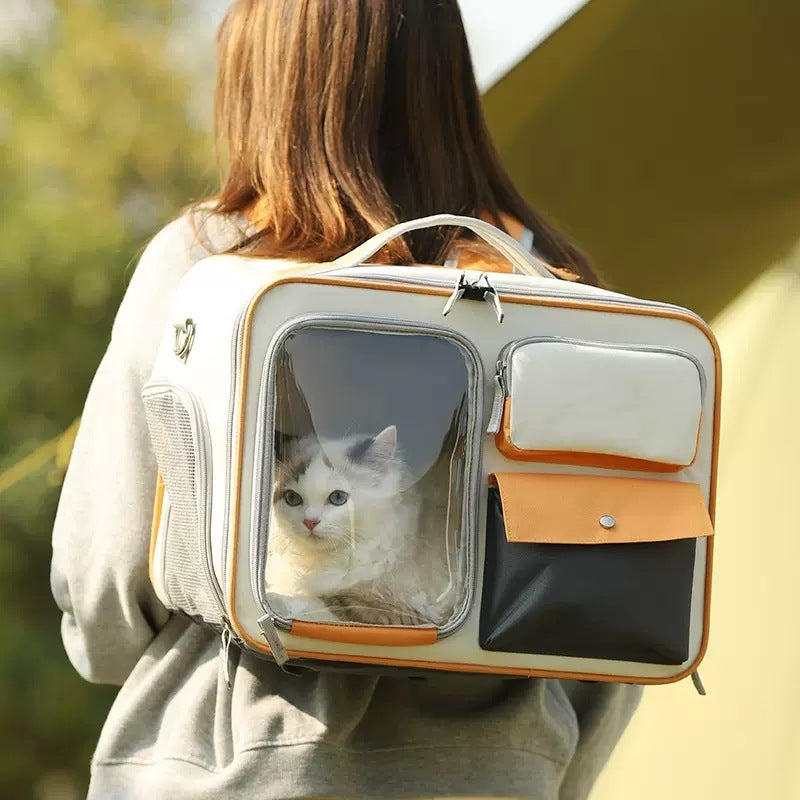 Trasportino zaino per cani e gatti di piccola taglia