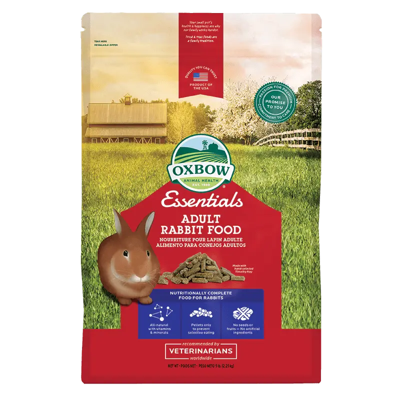 Oxbow Essential Adult Rabbit Food Pellet Conigli 2,25kg